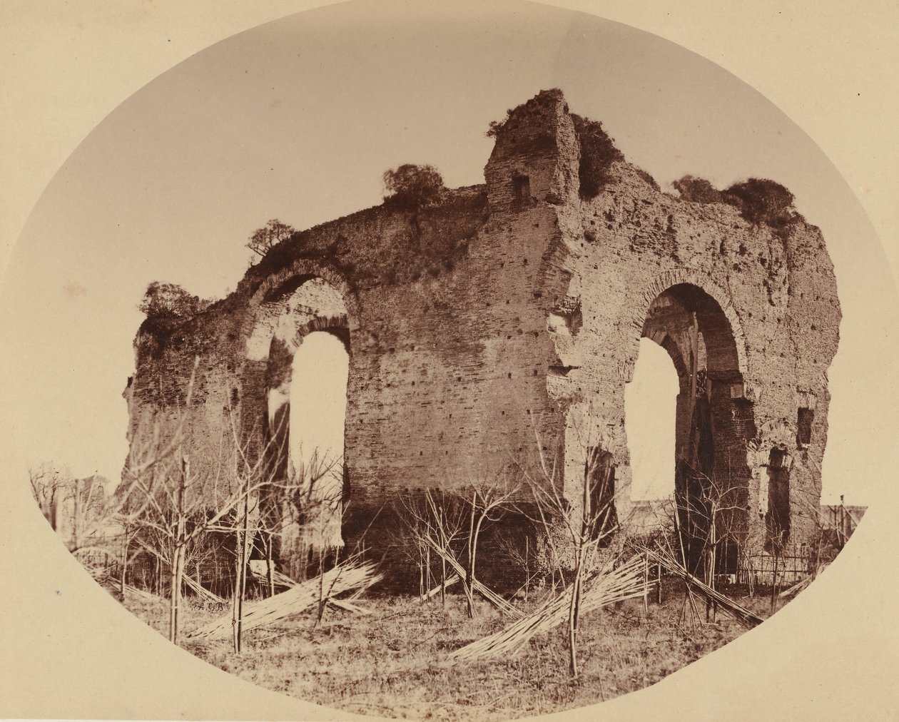 Tempel van Hercules, 1850s door Giambattista Altadonna