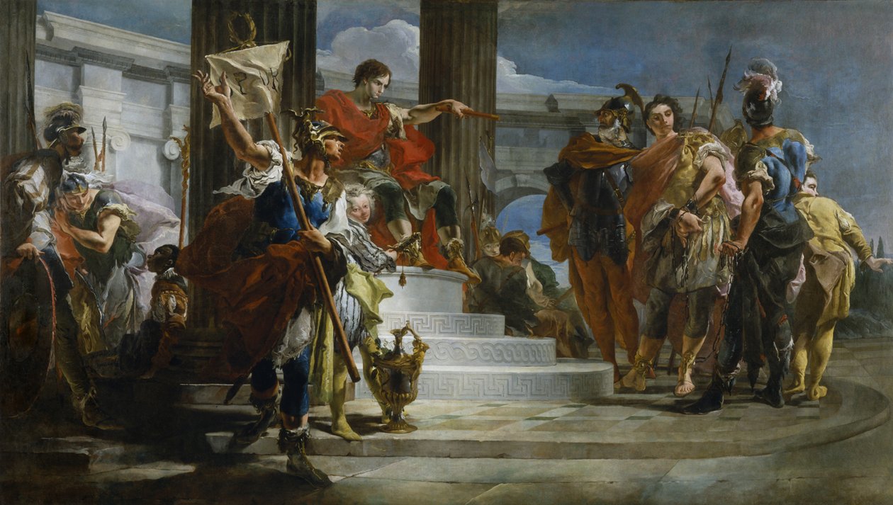 Scipio Africanus Bevrijdt Massiva door Giambattista Tiepolo