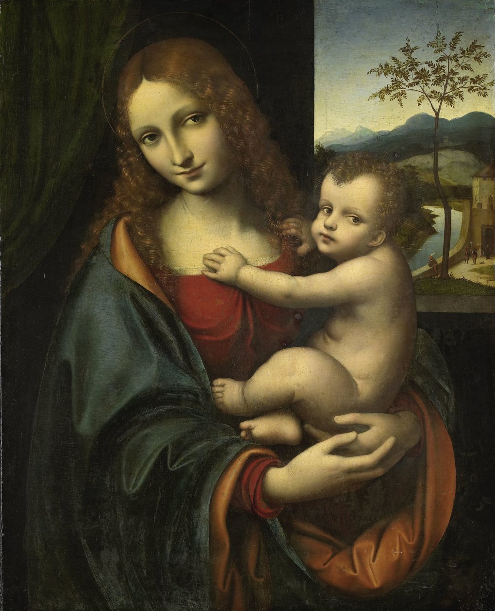Madonna en Kind door Giampetrino (attributed to)