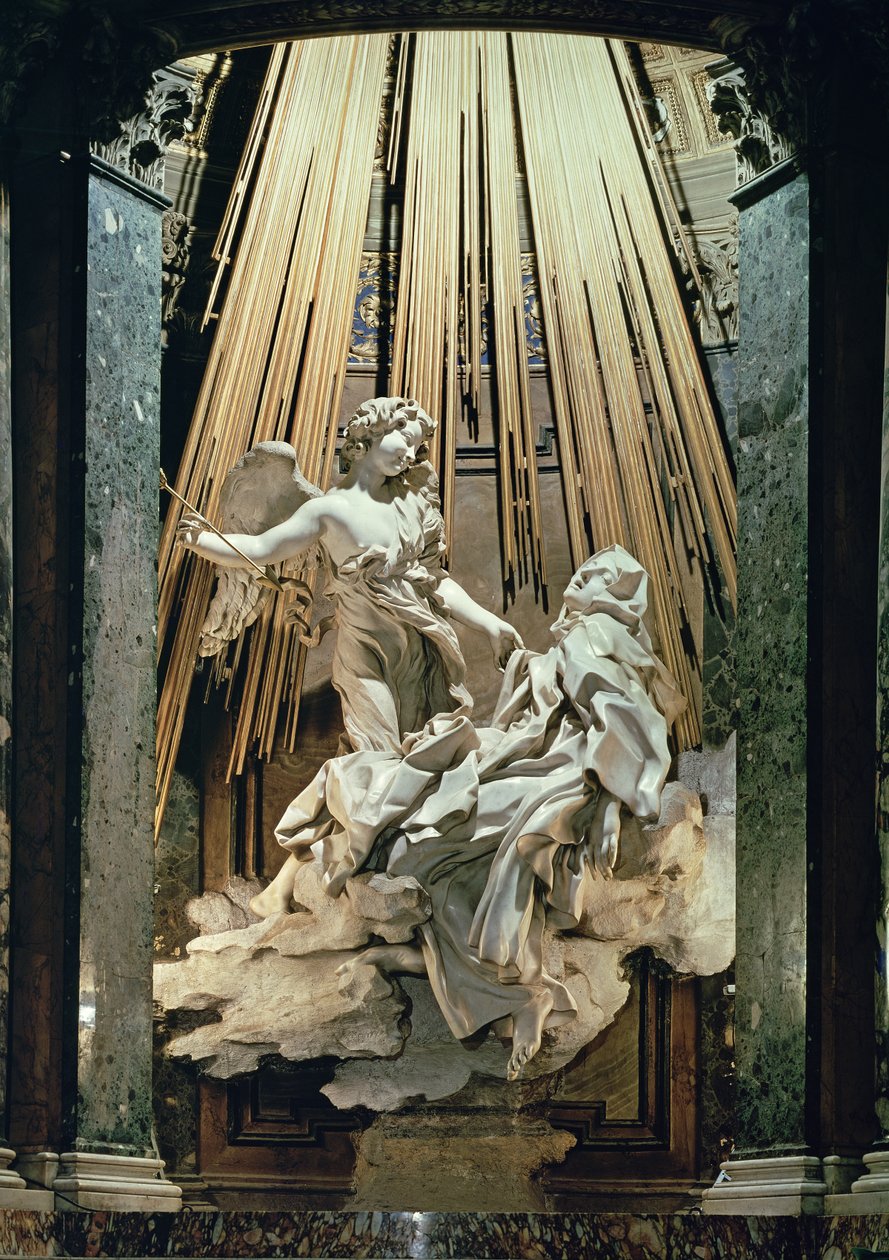 Extase van St. Teresa (marmer) door Gian Lorenzo Bernini