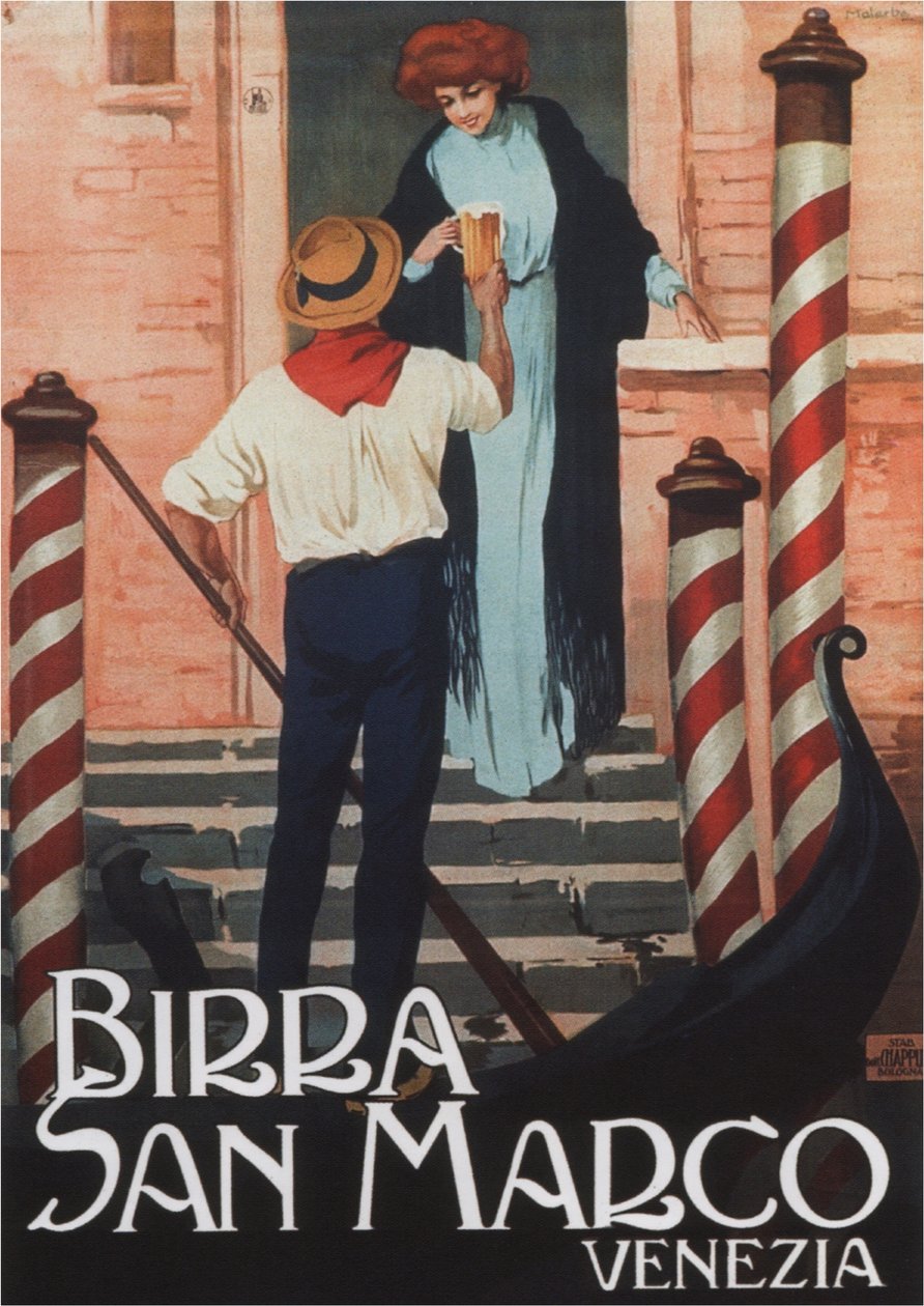 Bier San Marco, ca. 1909 door Gian Emilio Malerba