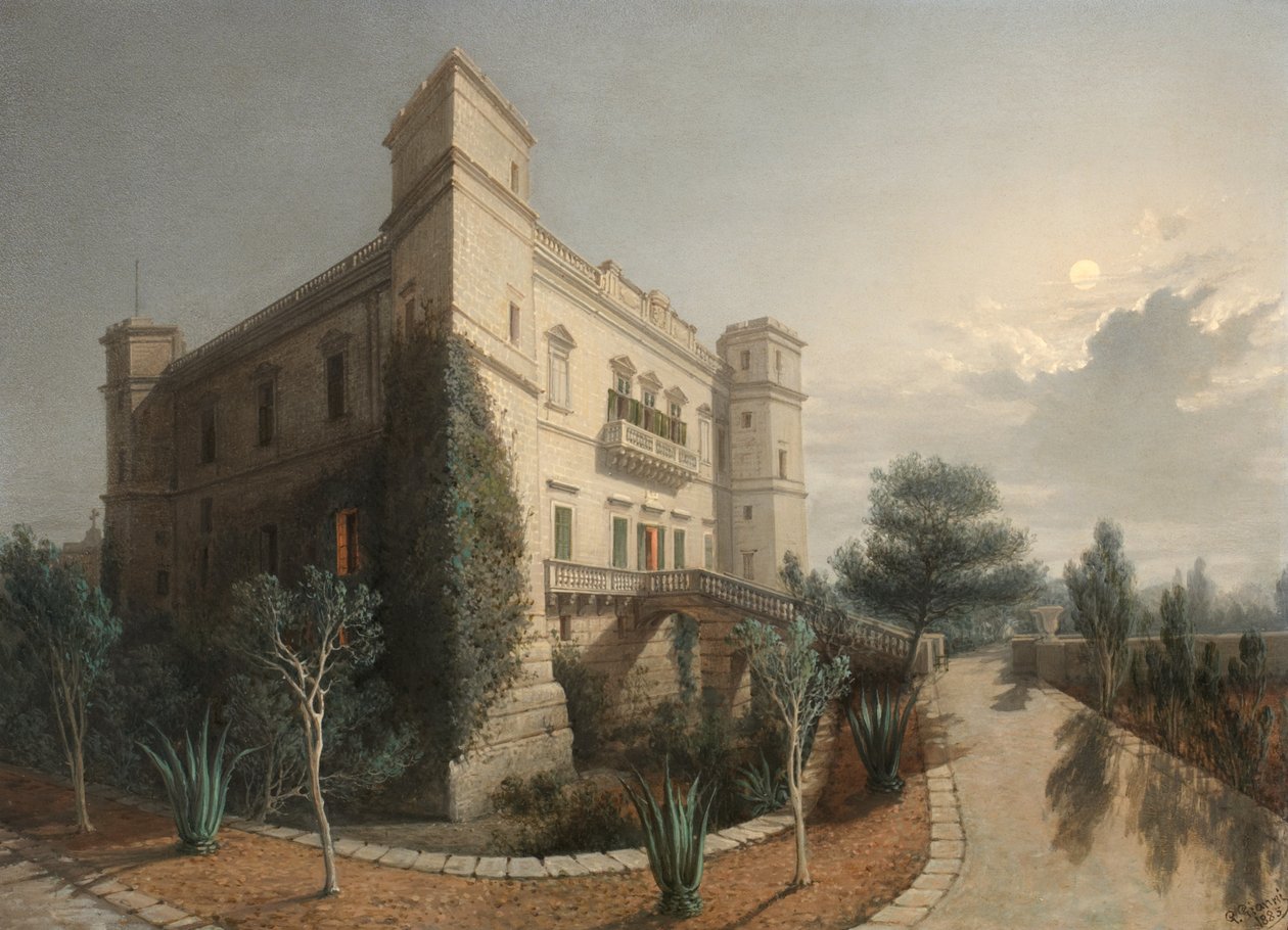 Verdala Paleis, 1888 door Giancinto Gianni