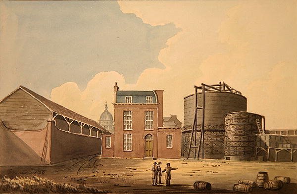 Uitzicht op Phoenix Gas Works, Bankside door Gideon Yates