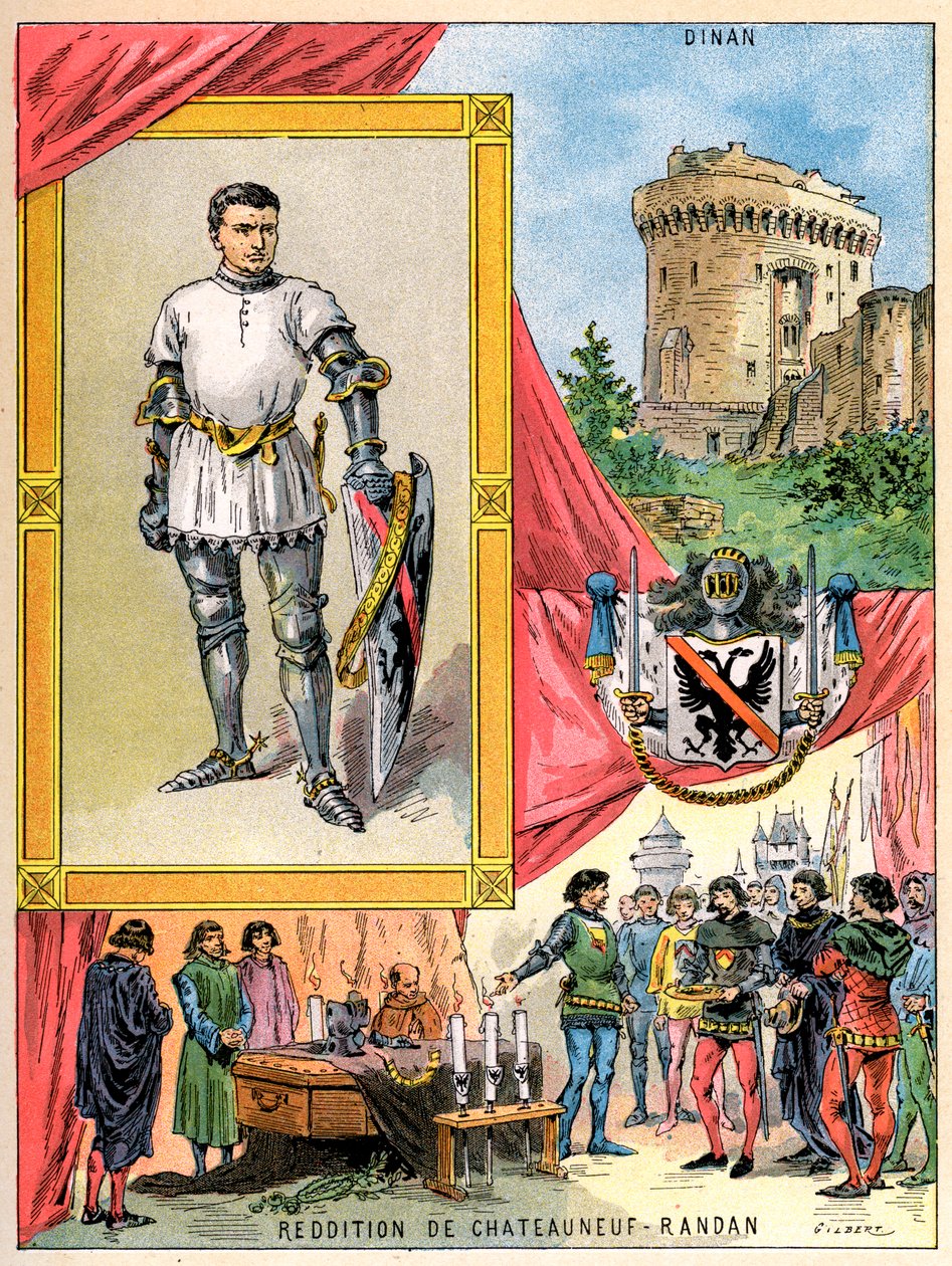 Bertrand du Guesclin, Bretonse ridder, 1898 door Gilbert
