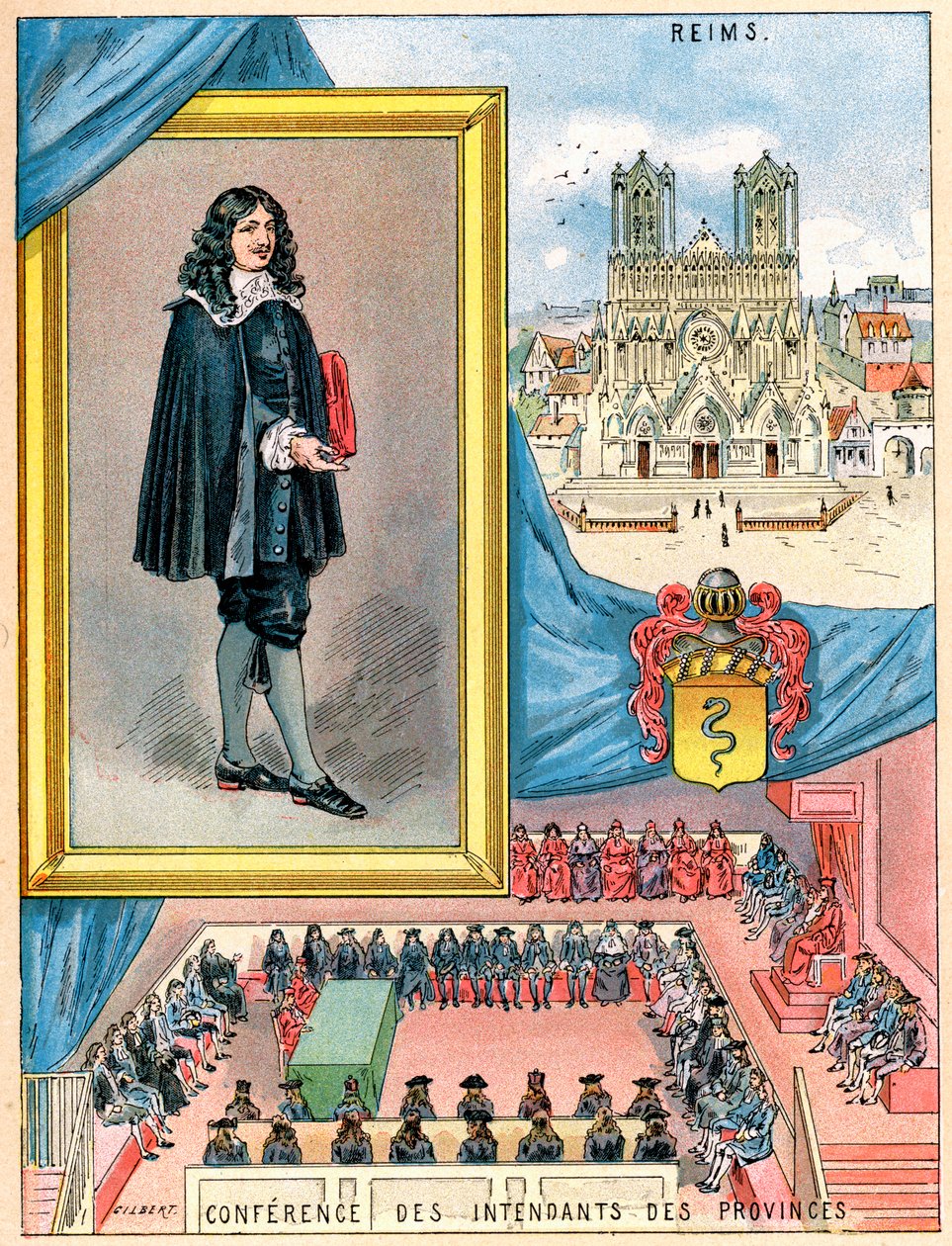 Jean-Baptiste Colbert, Franse minister van financiën, 1898 door Gilbert
