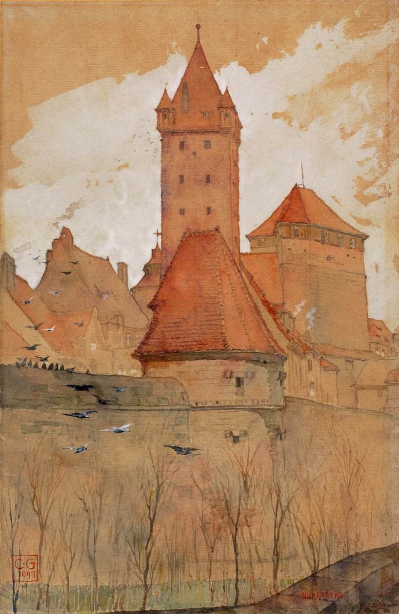 Toren van de Stadswal, Neurenberg door Gilbert Cass