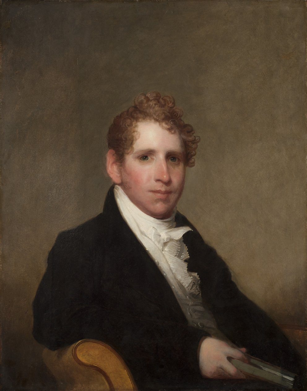 Dr. James Stuart, ca.1815 (olieverf op hout) door Gilbert Stuart