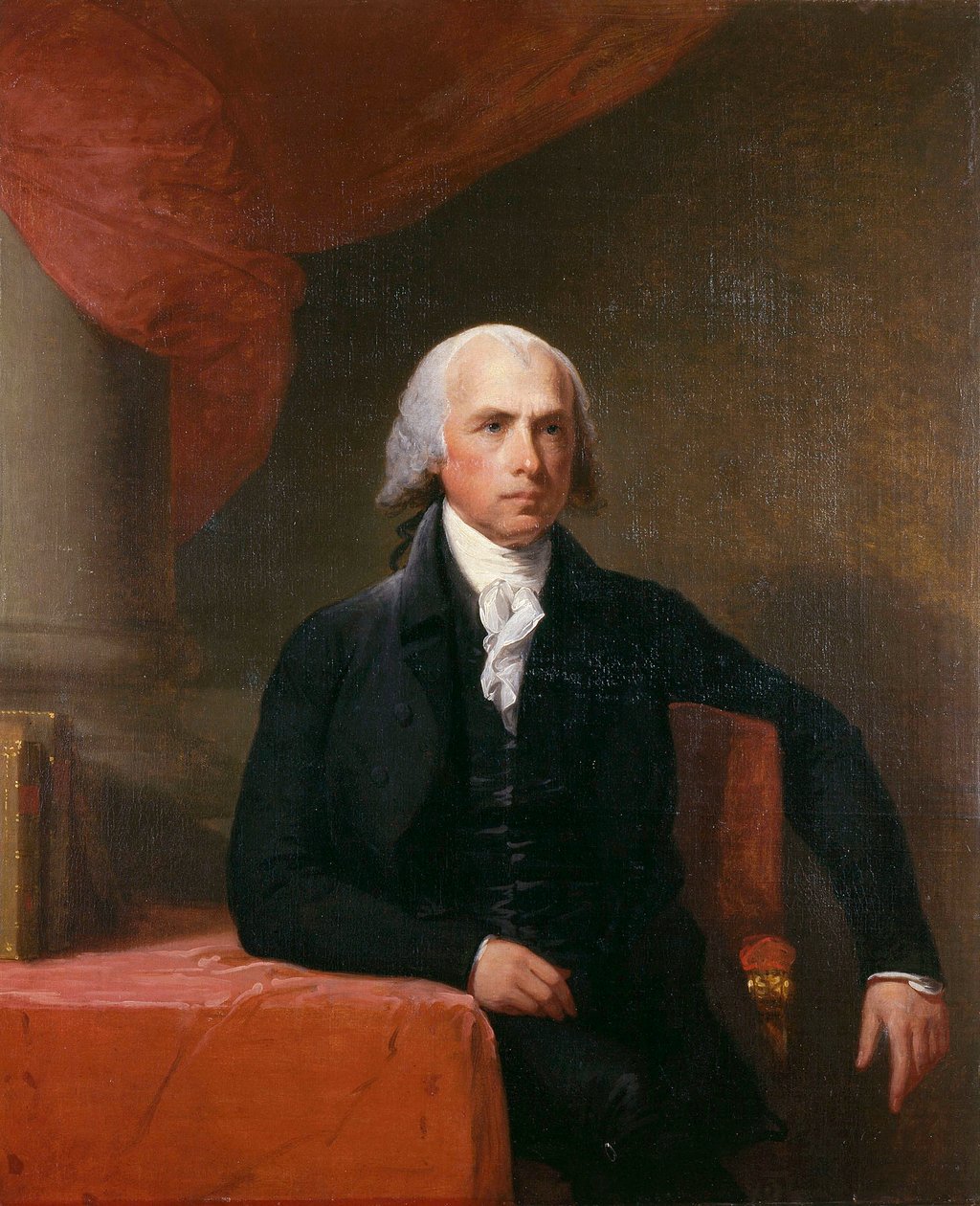 James Madison (1751-1836), Amerikaanse politicus door Gilbert Stuart