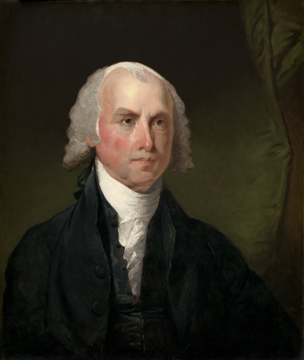 James Madison, ca. 1821 door Gilbert Stuart