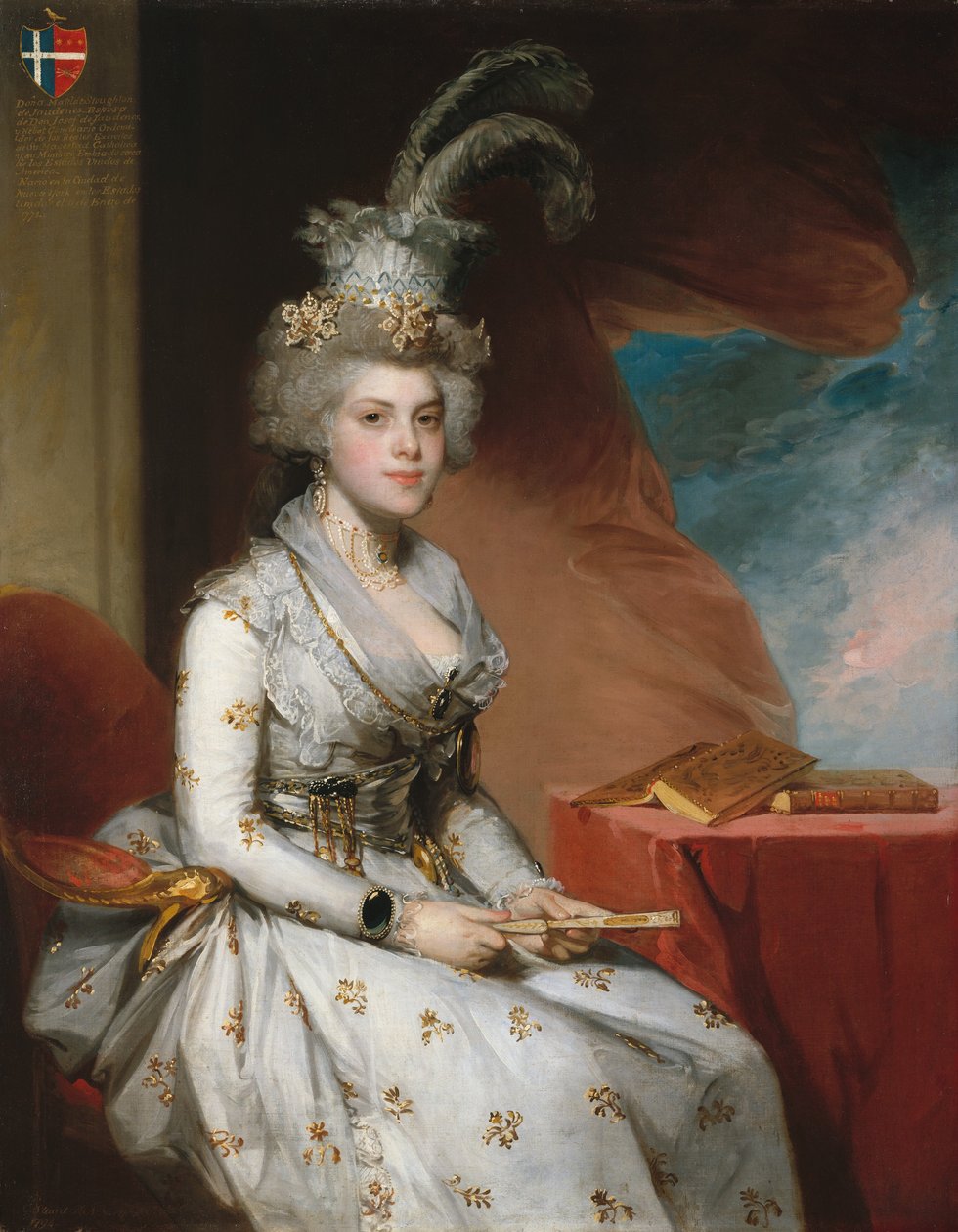 Matilda Stoughton de Jaudenes door Gilbert Stuart