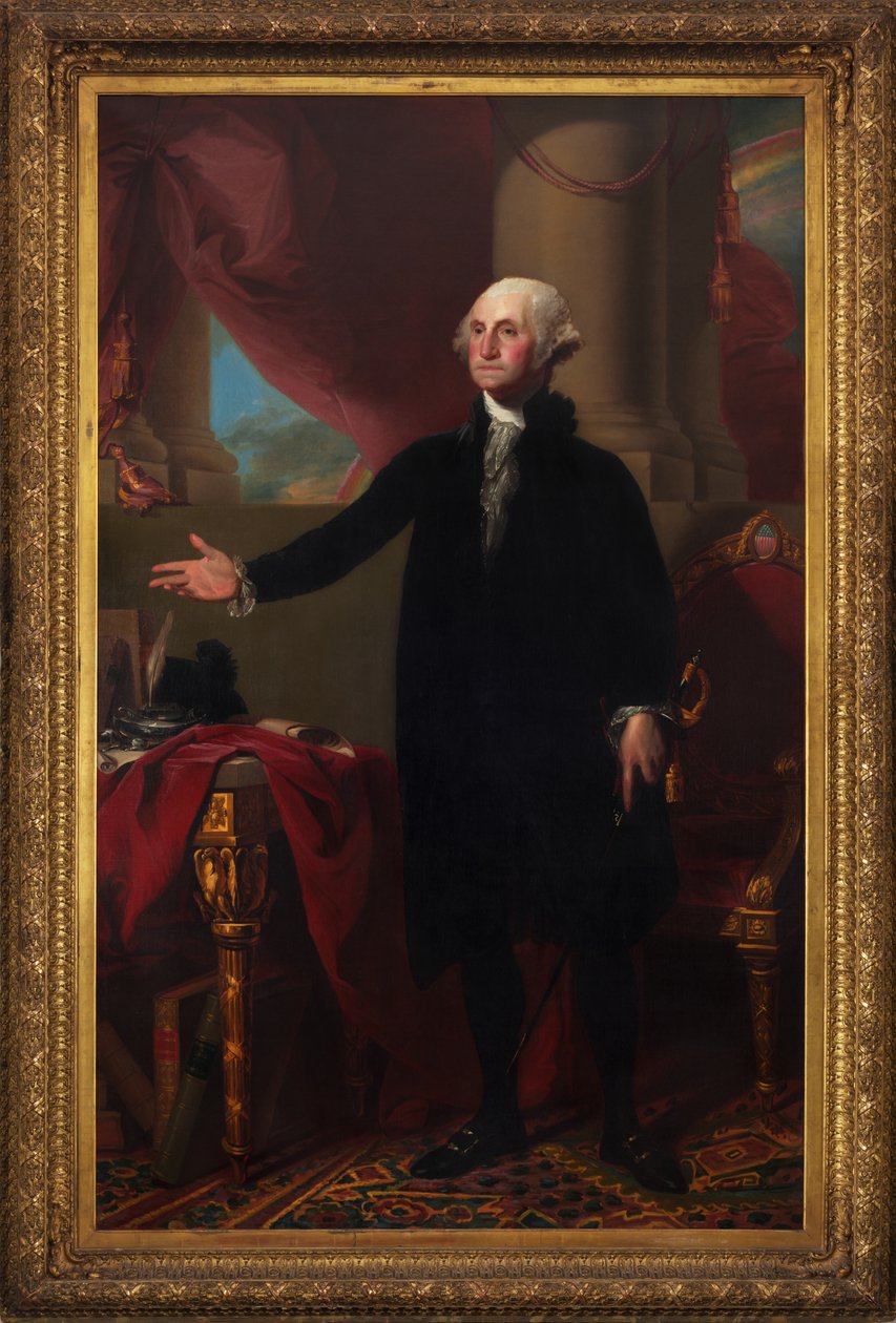 Portret van George Washington, 1796 door Gilbert Stuart