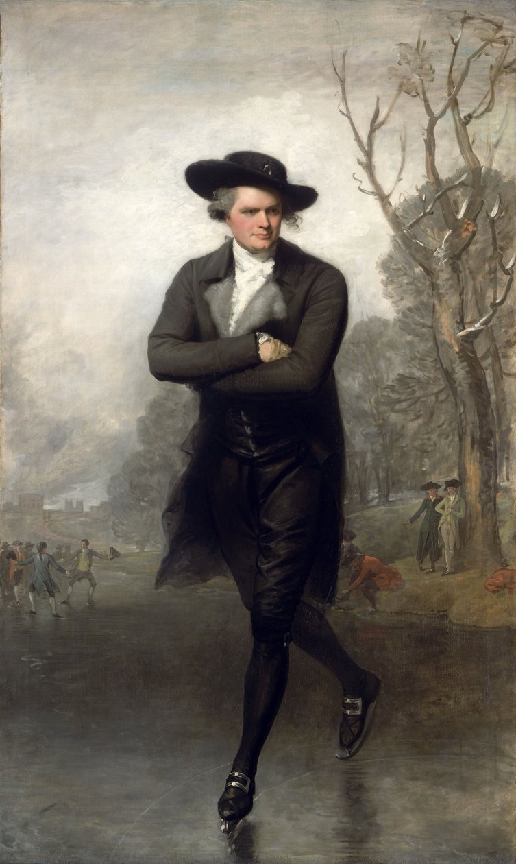 De schaatser (Portret van William Grant) door Gilbert Stuart