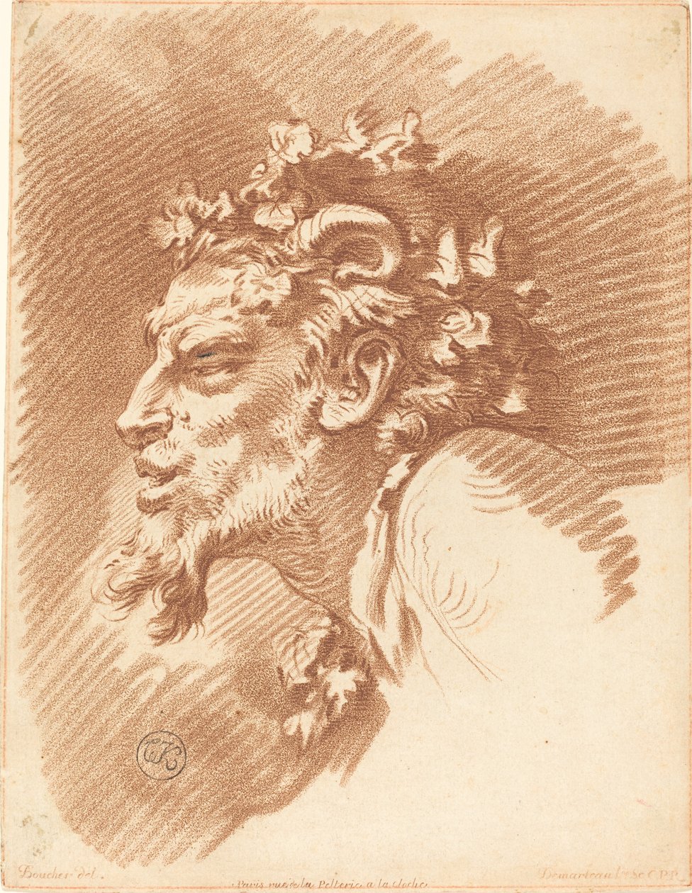 Hoofd van een faun door Gilles Demarteau