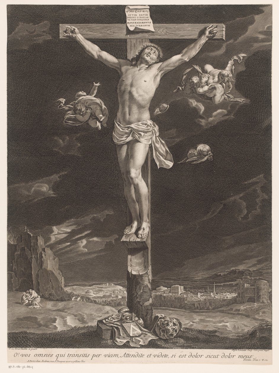 Christus aan het kruis door Gilles Rousselet