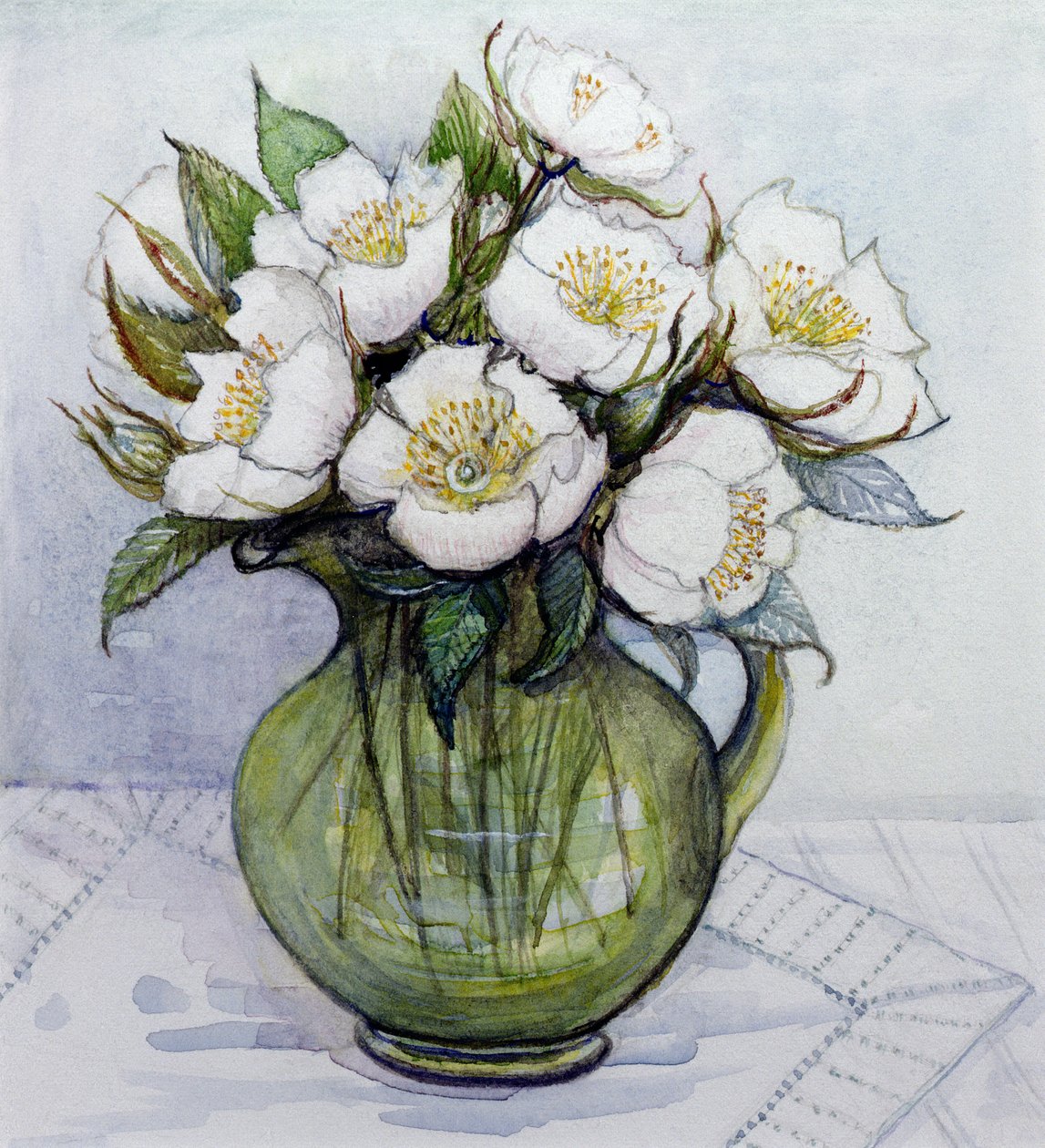 Kerstrozen, 1984 door Gillian Lawson