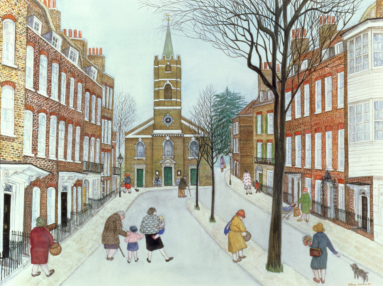 Church Row II, Hampstead door Gillian Lawson