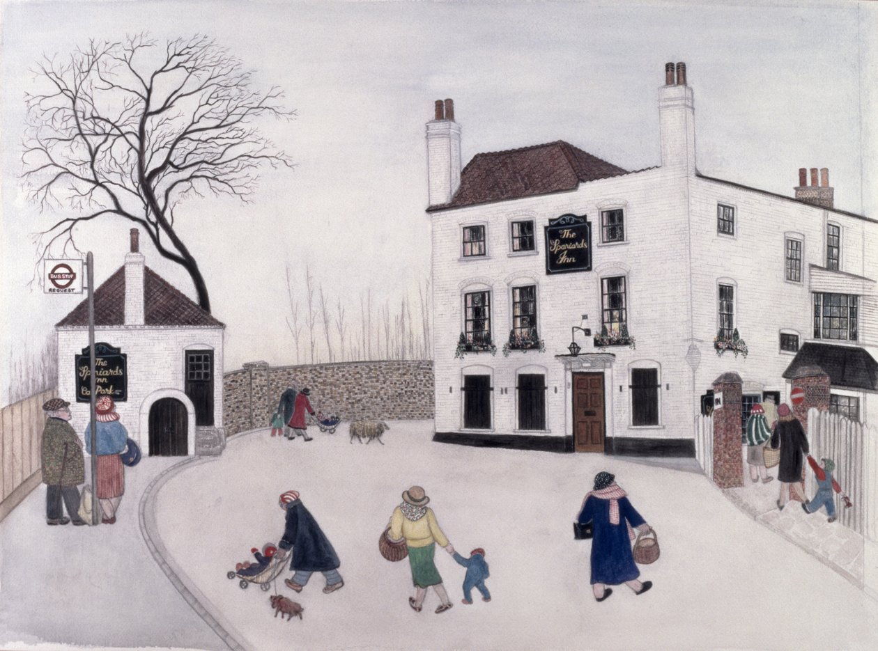 The Spaniards Inn door Gillian Lawson
