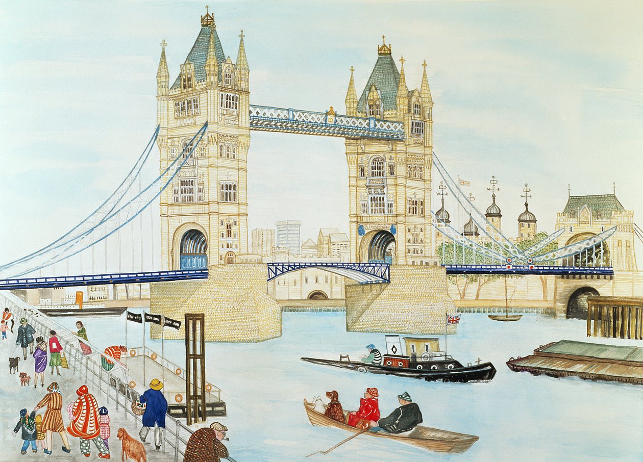 Tower Bridge, Londen door Gillian Lawson