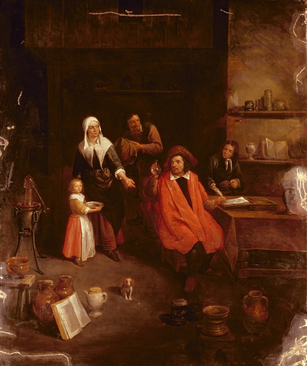 Bezoek aan de dokter door Gillis van Tilborgh the younger