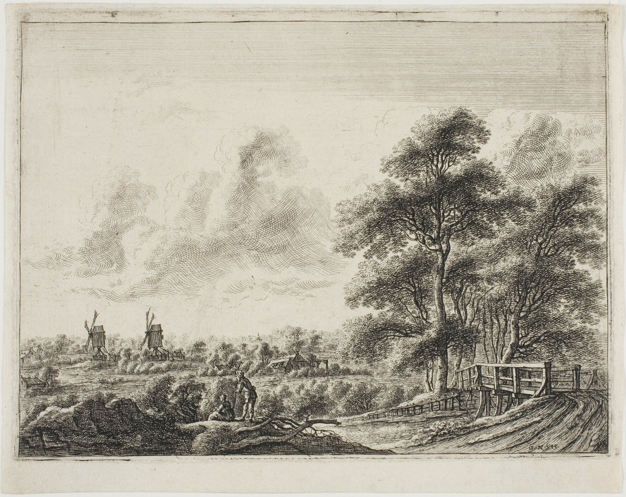Landschap met Klein Bruggetje door Gillis Neyts