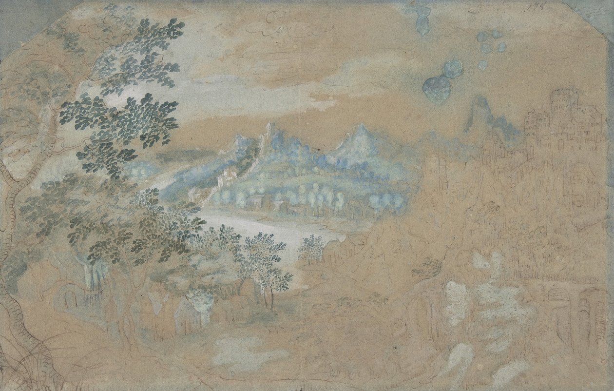 Landschap door Gillis van Coninxloo