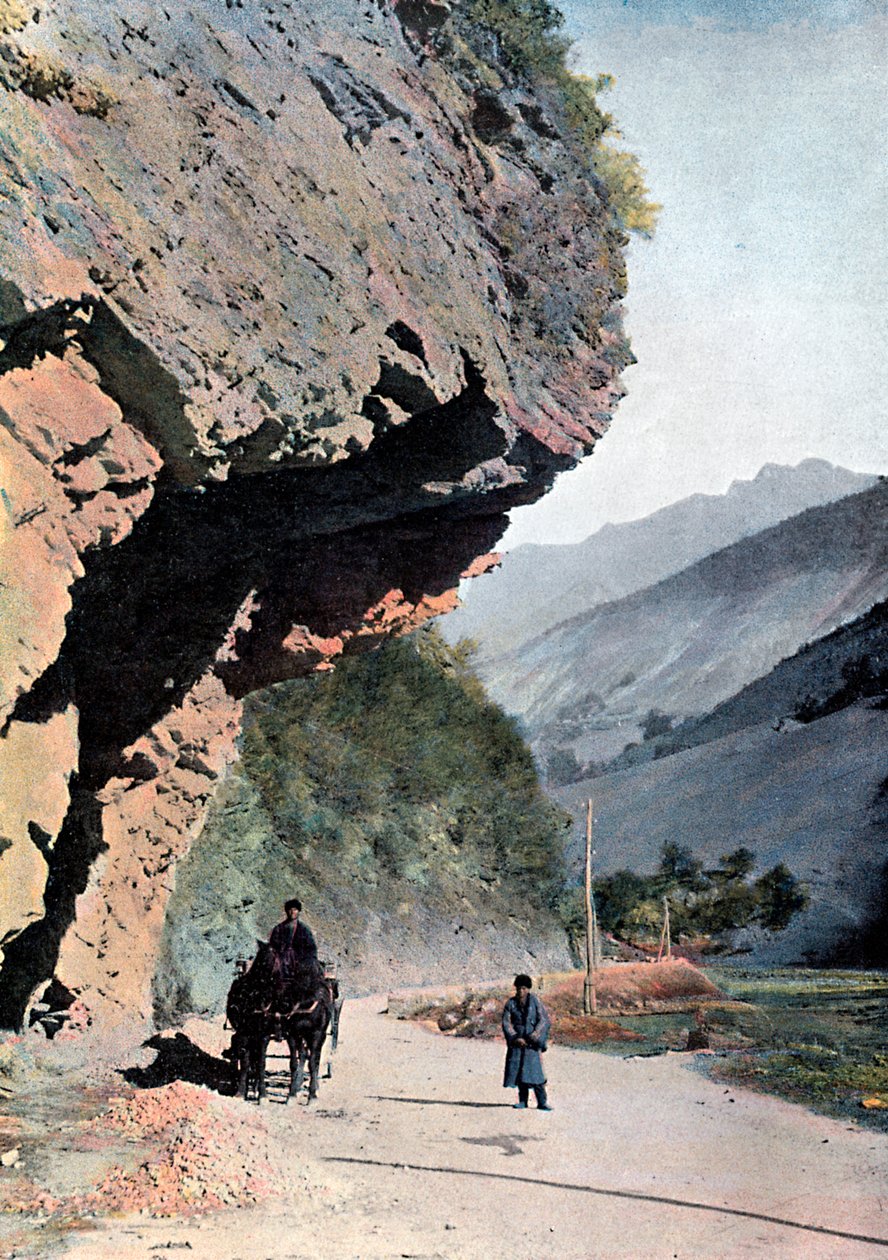 Rots dicht bij het dorp Annaour, c1890 door Gillot