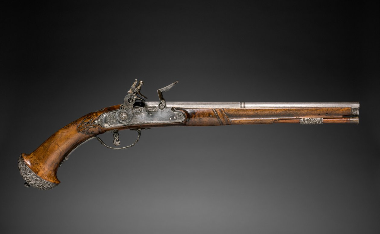 Vuursteenpistool, c. 1690-1700 door Gio Borgognone