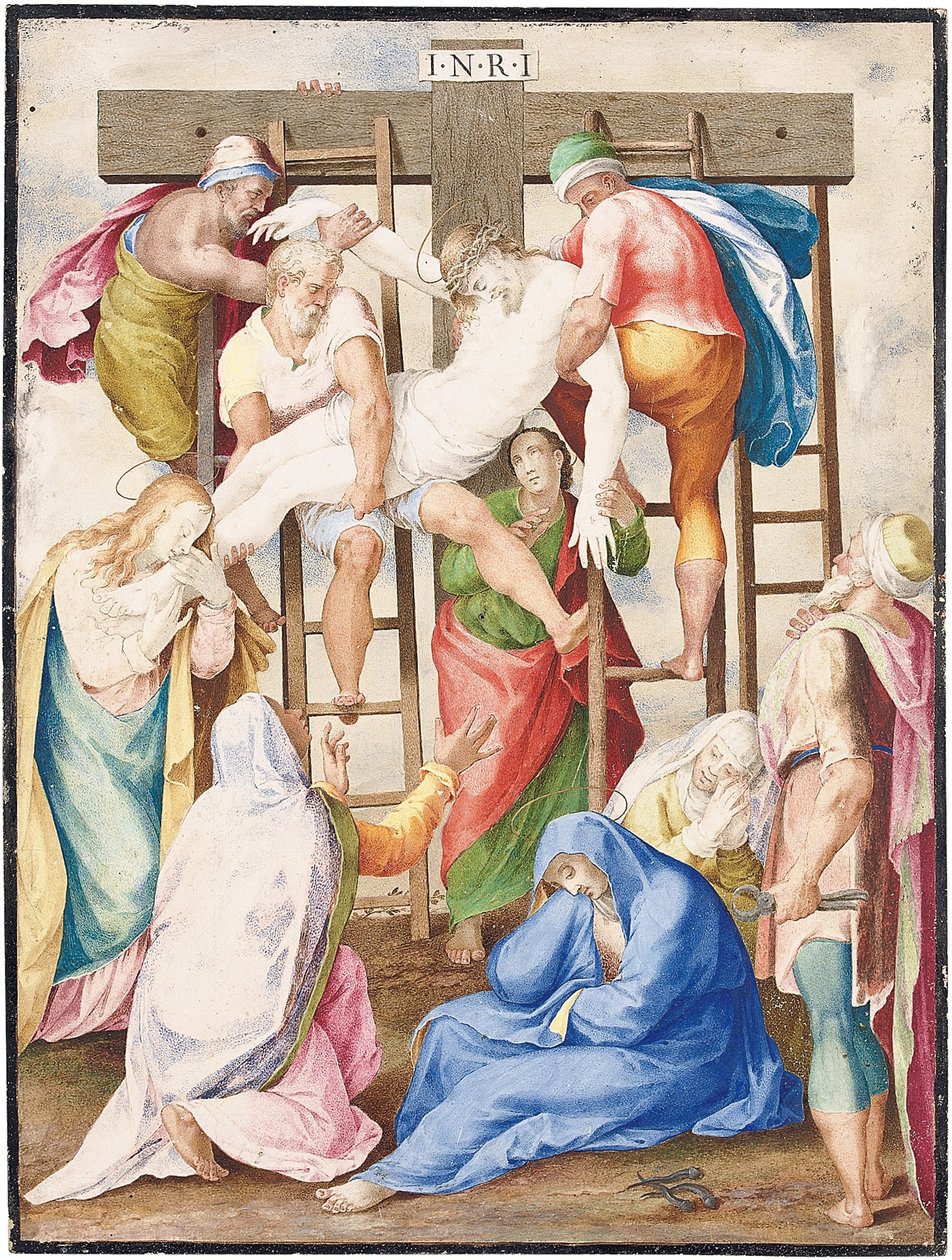 De kruisafneming door Giorgio Giulio Clovio