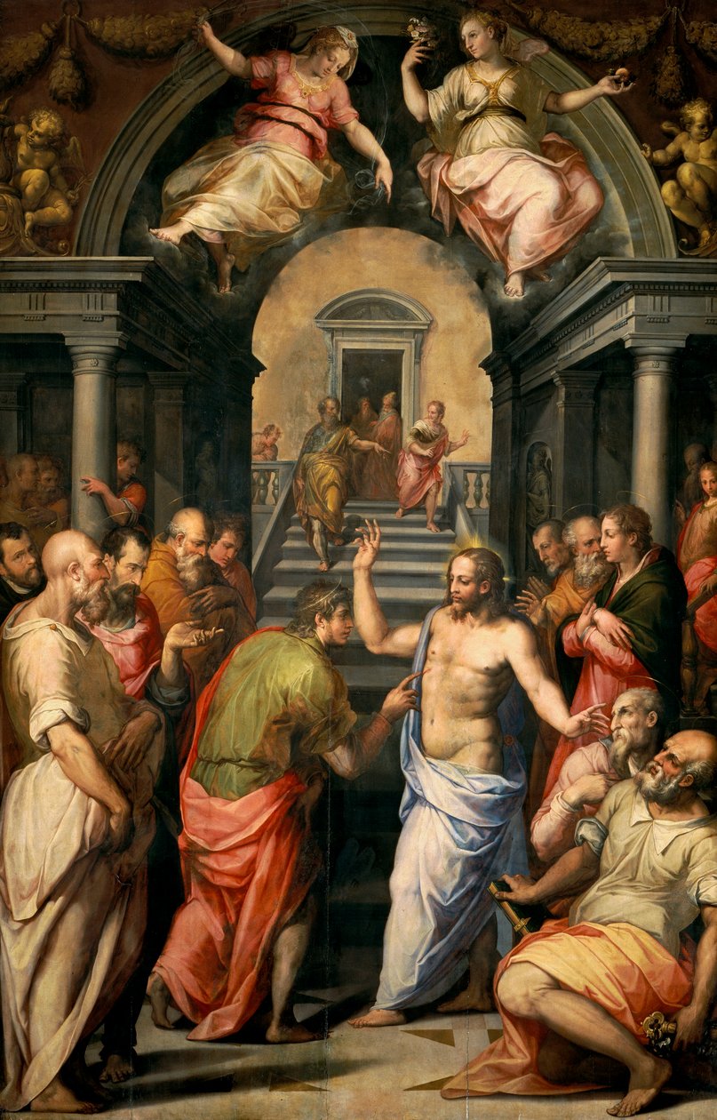 De Ongeloof van Sint Thomas, 1572 door Giorgio Vasari