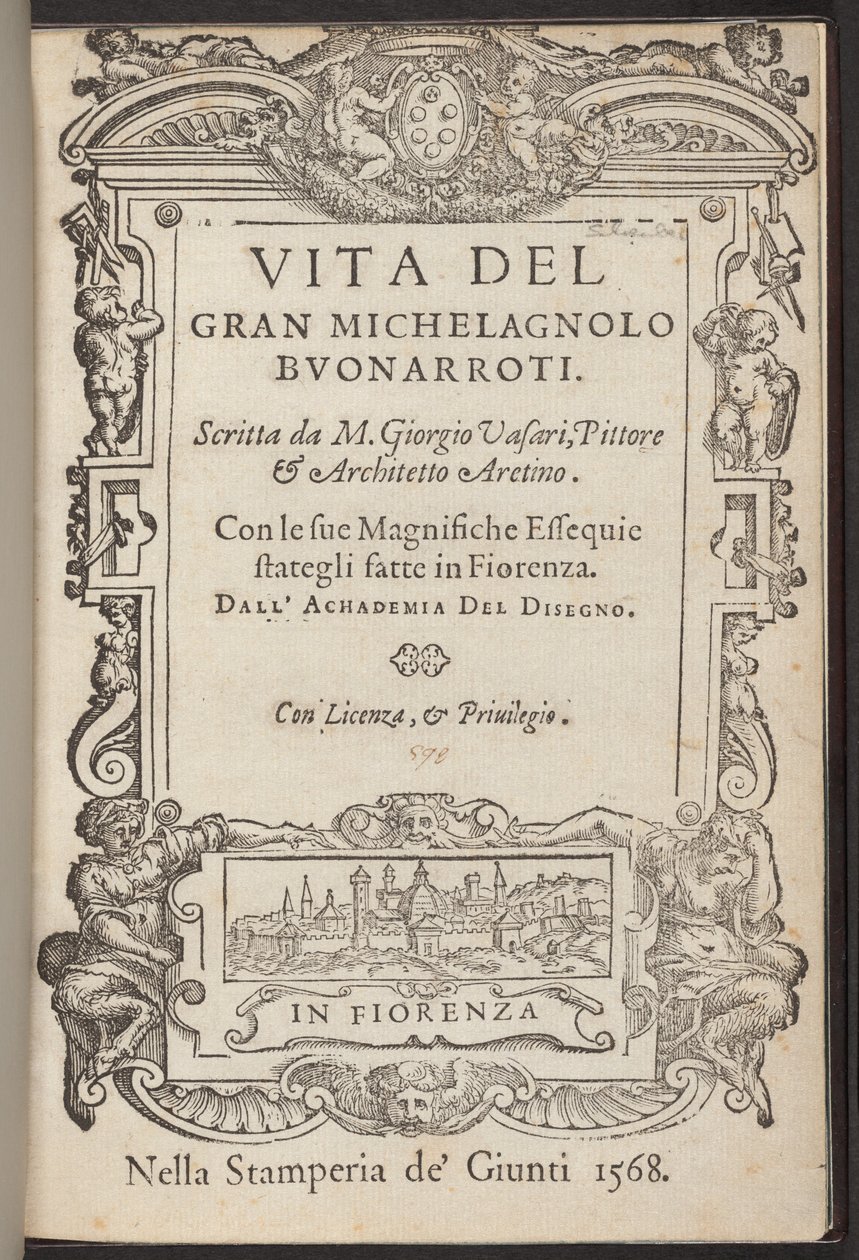 Leven van de grote Michelangelo Buonarroti door Giorgio Vasari