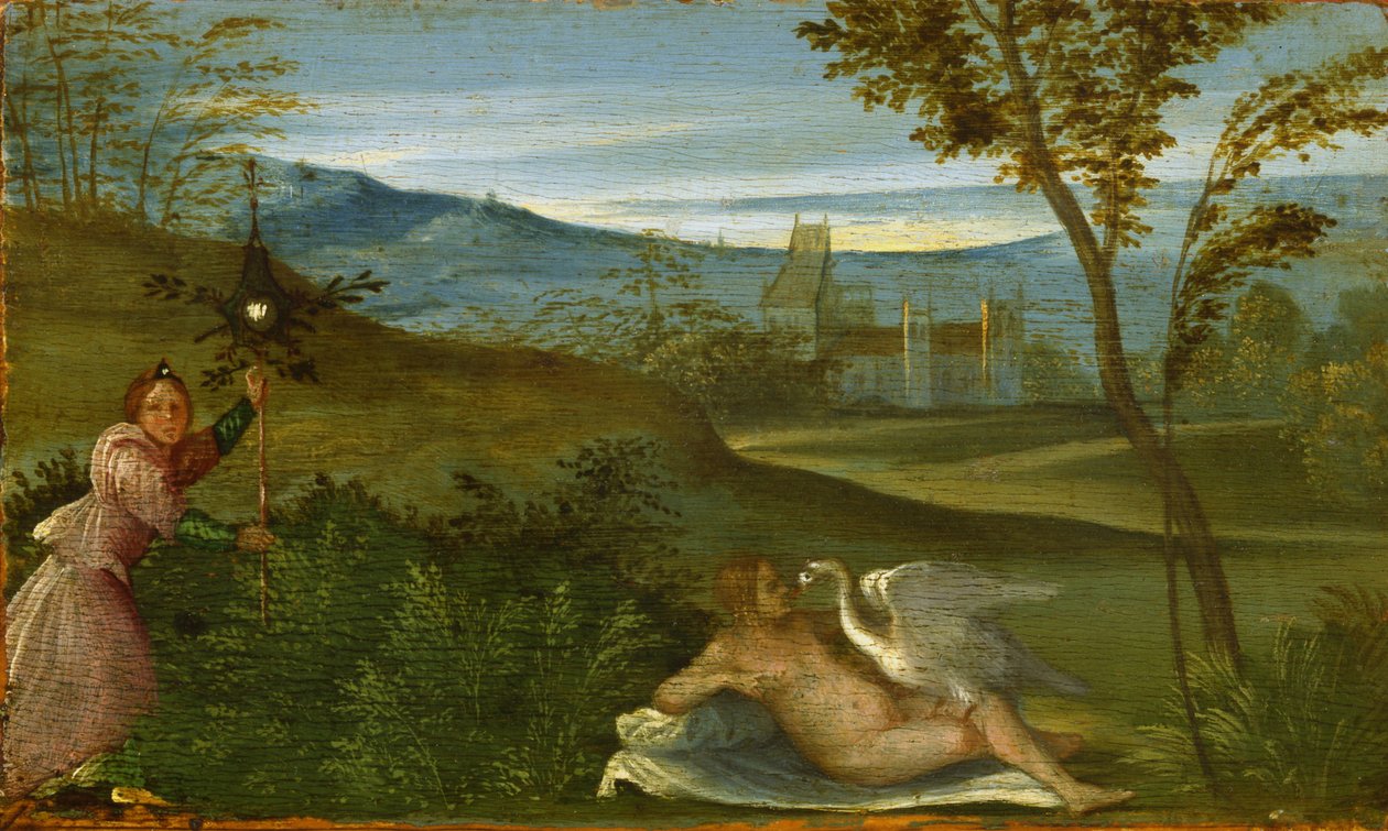 Leda en de Zwaan door Giorgione da Castelfranco