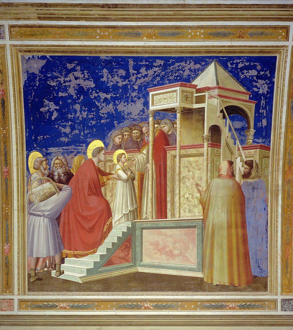 De presentatie van de Maagd in de tempel door Giotto di Bondone