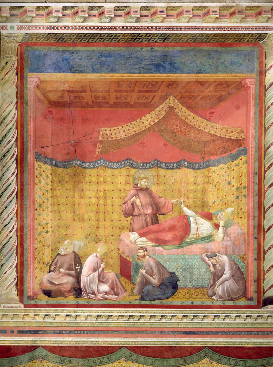 De Visie van Paus Gregorius IX (1170-1241) 1297-99 door Giotto di Bondone
