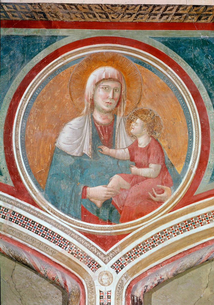Maagd en kind door Giotto (c.1266 1337)