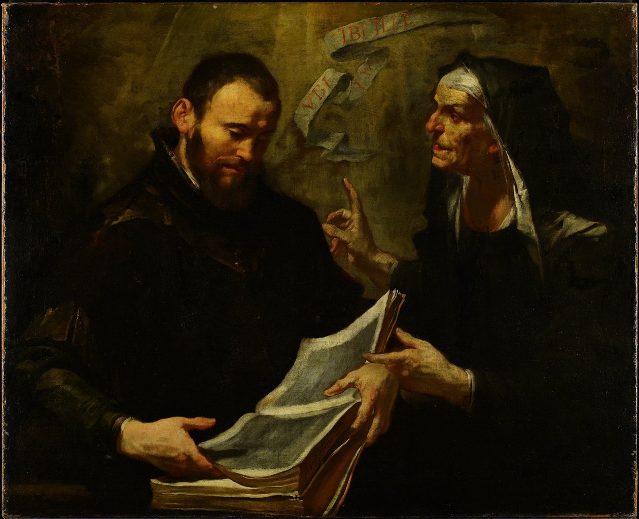 Sint Augustinus en Sint Monica door Giovacchino Assereto