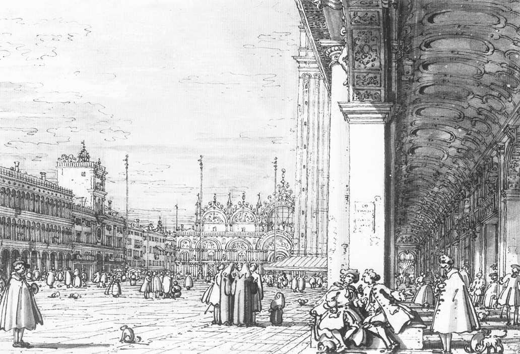 Piazza San Marco door Giovanni Antonio Canal