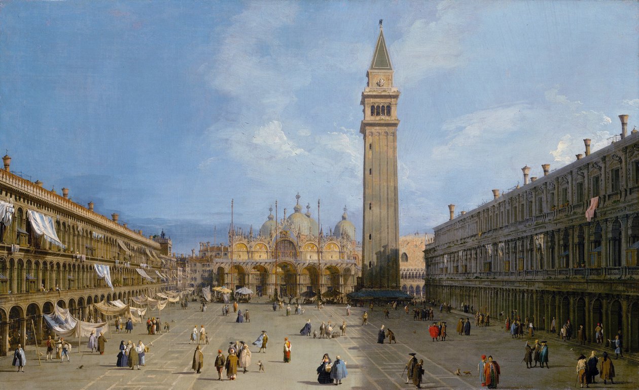 Piazza San Marco door Giovanni Antonio Canal