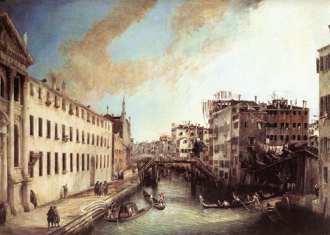 Rio dei Mendicanti door Giovanni Antonio Canal