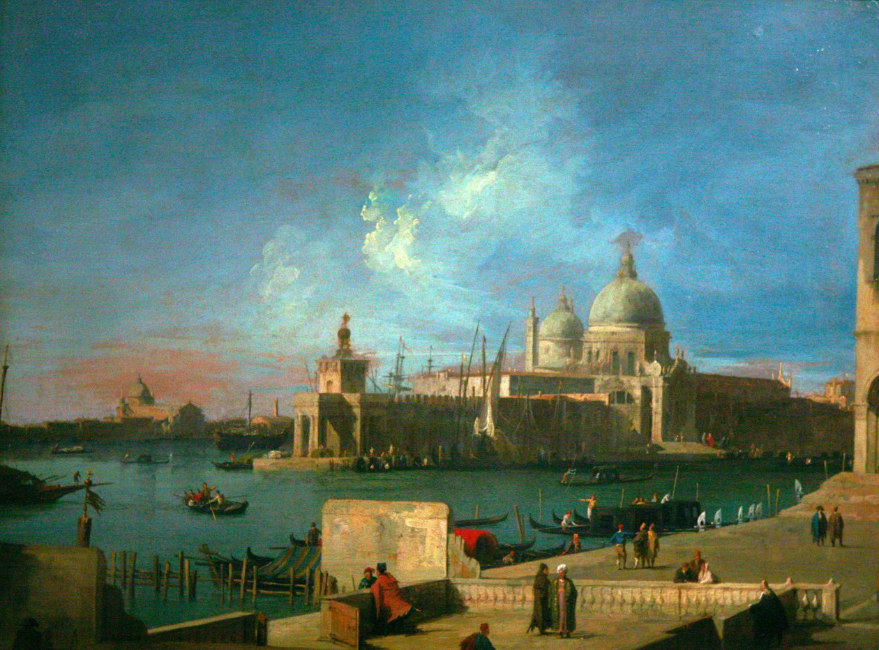 Uitzicht op de Santa Maria della Salute door Giovanni Antonio Canal