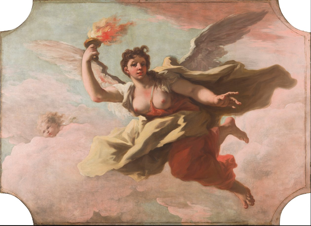Aurora door Giovanni Antonio Pellegrini