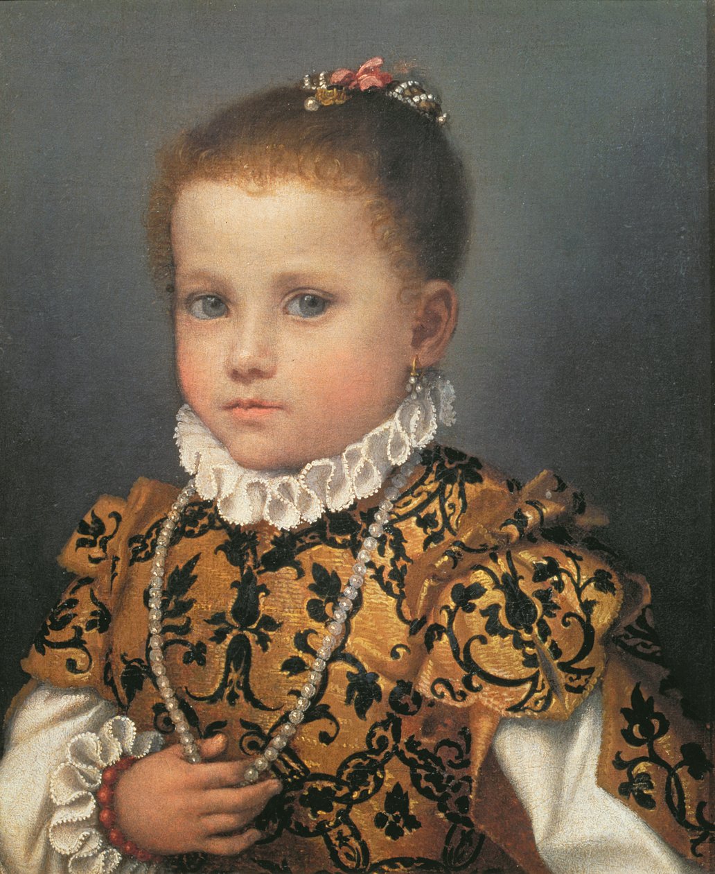 Portret van een Jong Meisje door Giovanni Battista Moroni