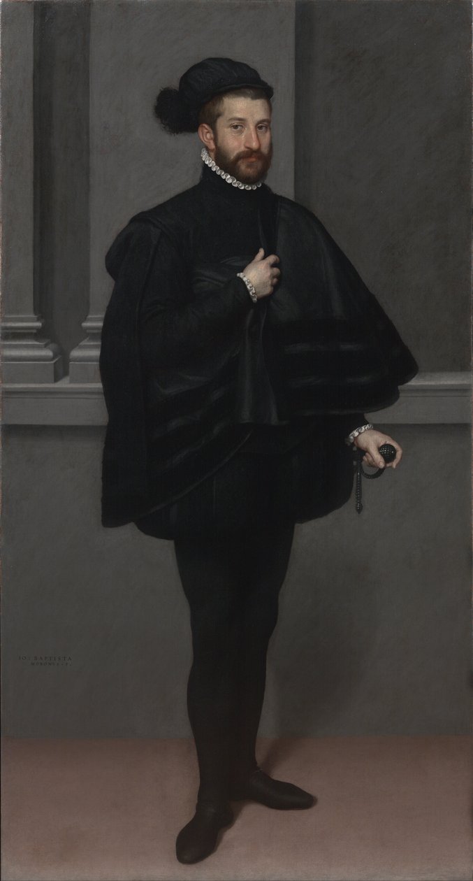 De ridder in het zwart door Giovanni Battista Moroni