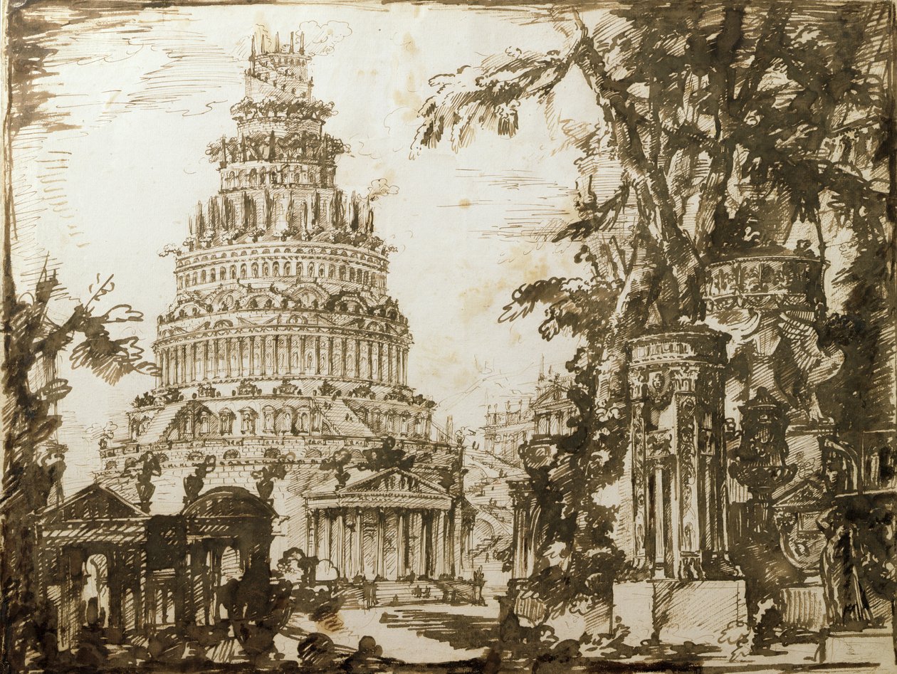 Neoklassieke structuren door Giovanni Battista Piranesi