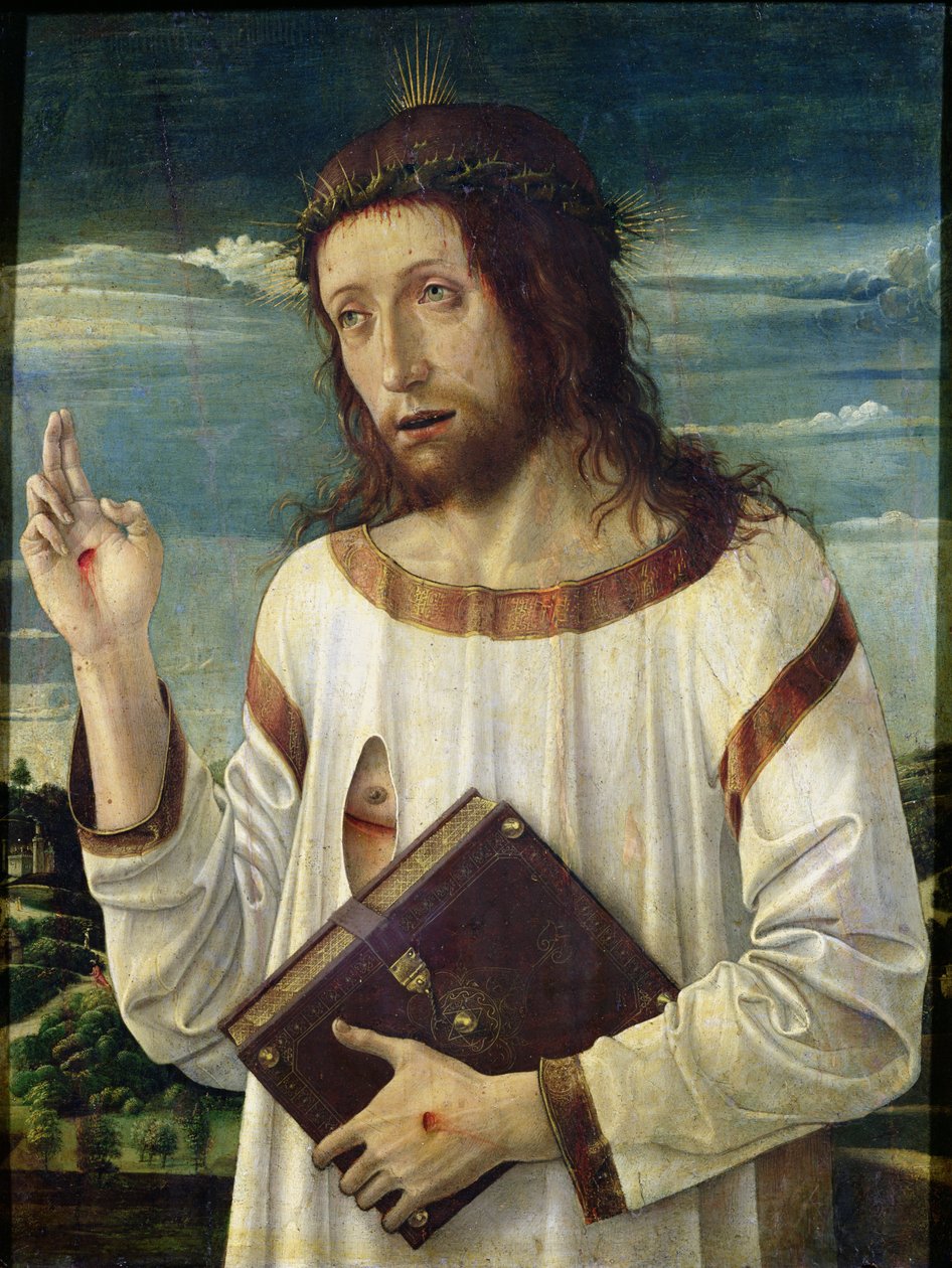 Christus Zegent door Giovanni Bellini