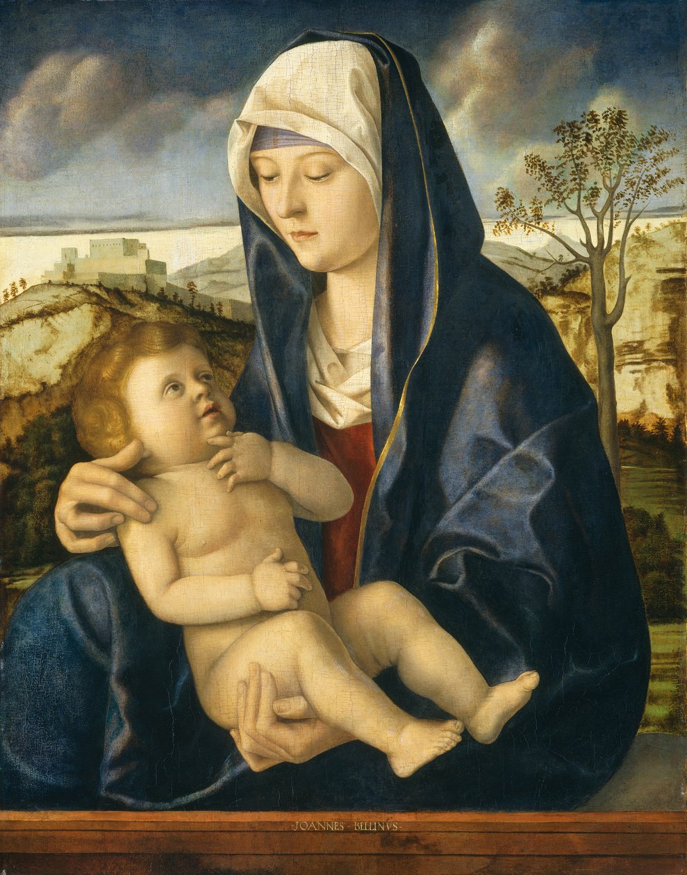 Madonna en Kind in een Landschap, c.1490-1500 door Giovanni Bellini