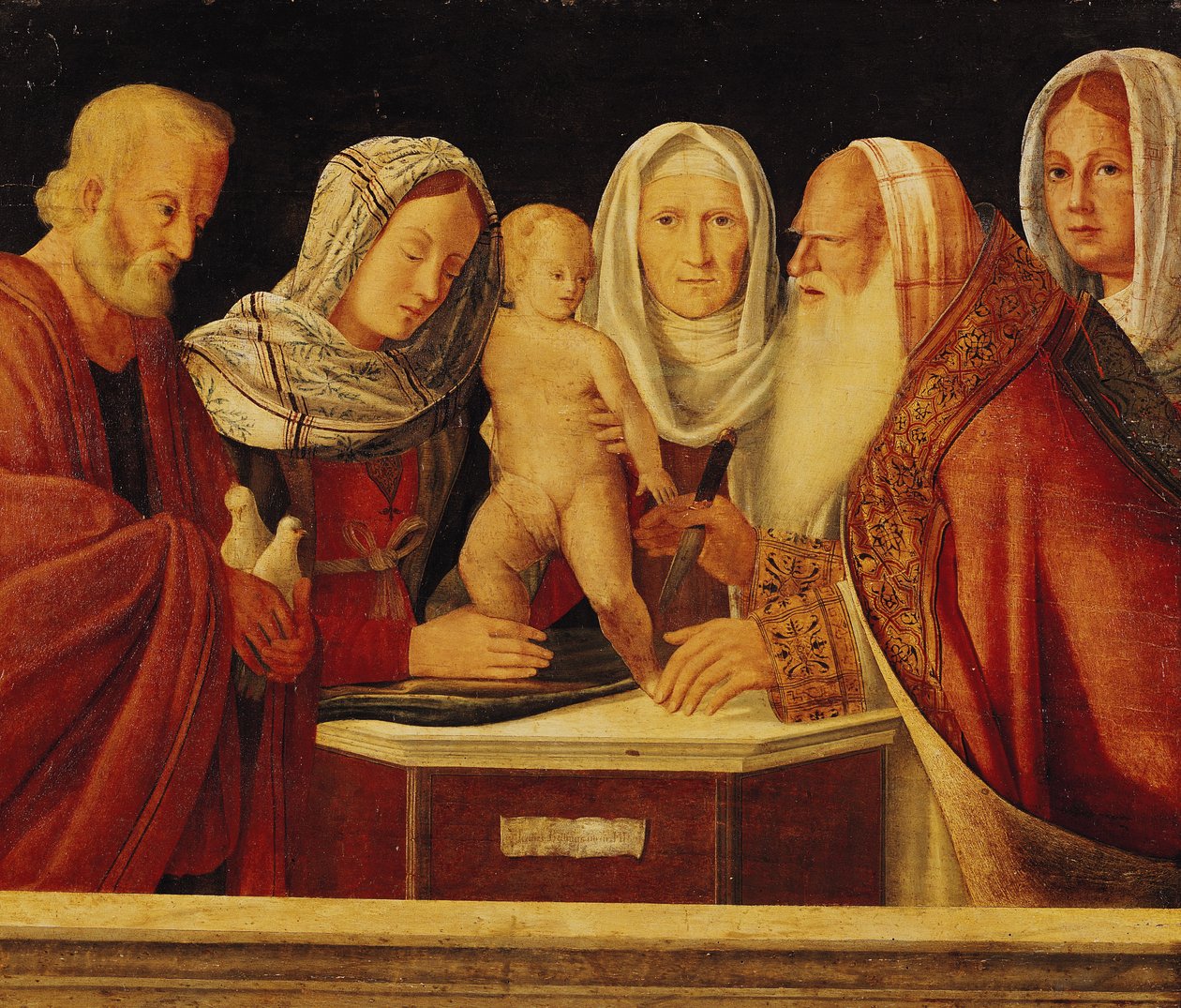 De besnijdenis door Giovanni Bellini