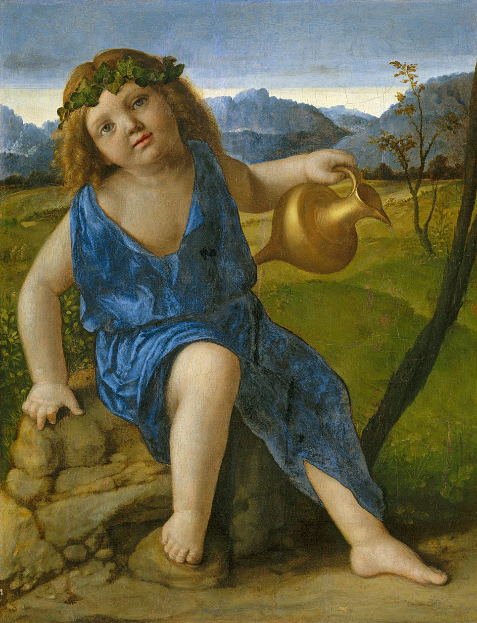De Jonge Bacchus, ca. 1505-10 door Giovanni Bellini