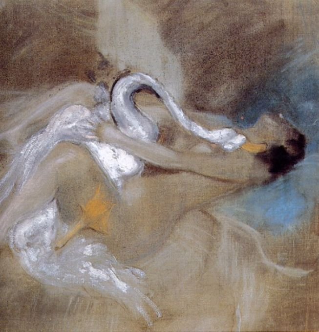 Leda met de Zwaan door Giovanni Boldini
