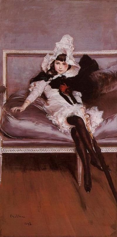 Portret van Giovinetta Errazuriz door Giovanni Boldini