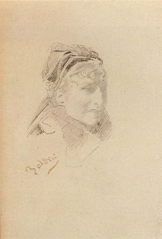 Portret van Sarah Bernhardt door Giovanni Boldini